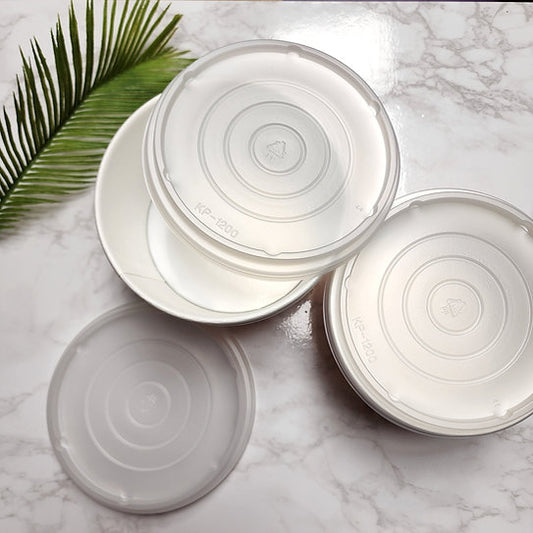 Disposable container lids for food service - 480 pieces per case